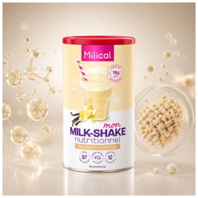 Milical Mon Milk-Shake Nutritionnel Vanille 420 Grammes