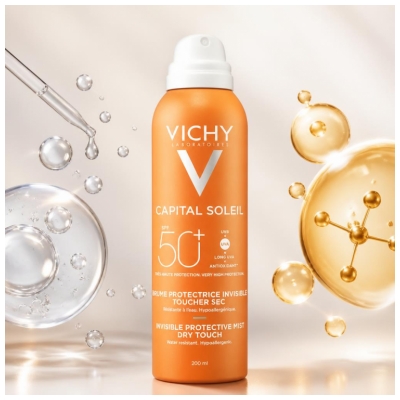 Vichy Capital Soleil Brume Protectrice Invisible SPF50 Visage et Corps 200 ml