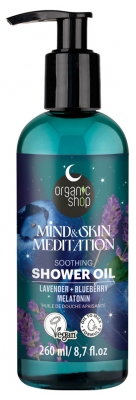 Organic Shop Huile de Douche Apaisante Lavande Myrtille & Mélatonine 260 ml