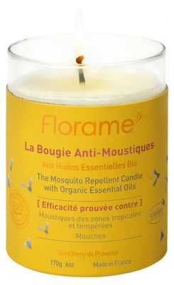 Florame Bougie Anti-Moustiques 100% Naturelle