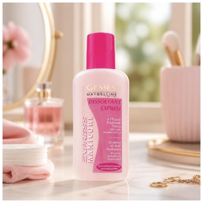 Maybelline New York Express Manicure Dissolvant Express à l'Extrait d'Amande Douce 125 ml