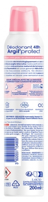 Cadum Argil'Protect Déodorant 48H Fraîcheur Pivoine en Spray 200 ML
