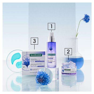 Klorane Bleuet Gel Crème Repulpant Hydratant 24H 50 ml
