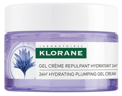 Klorane Bleuet Gel Crème Repulpant Hydratant 24H 50 ml