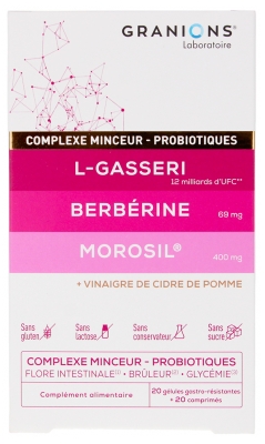 Granions Complexe Minceur 20 Gélules Gastro Résistantes + 20 Comprimés