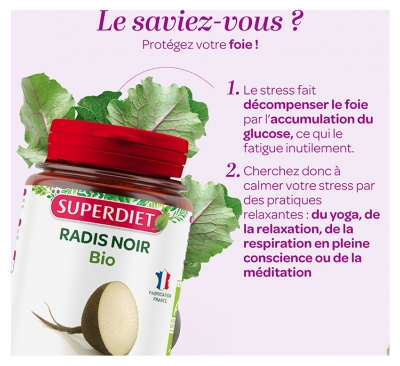 Superdiet Radis Noir Bio 45 Unités