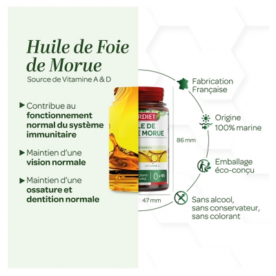 Superdiet Huile de Foie de Morue 45 Unités