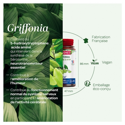Superdiet Griffonia 185 mg de 5-HTP 40 Unités
