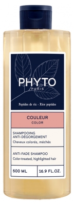 Phyto Shampoing Anti-Dégorgement - Cheveux Colorés Méchés 500 ml