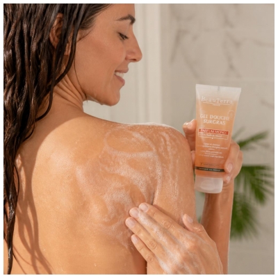 BeauTerra Gel Douche Surgras 2en1 Parfum Monoï 100 ml