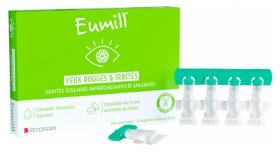 Eumill Gouttes Rafraîchissantes Yeux Rouges & Irrités 10 Unidoses de 0,5 ml