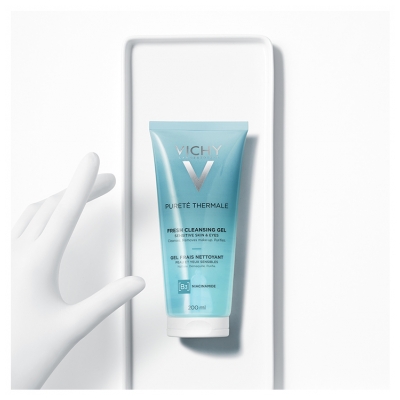 Vichy Pureté Thermale Gel Frais Nettoyant Peau et Yeux Sensibles 200 ml