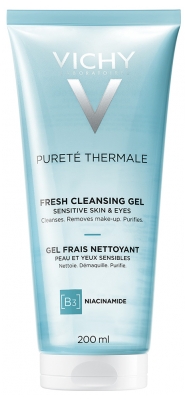 Vichy Pureté Thermale Gel Frais Nettoyant Peau et Yeux Sensibles 200 ml