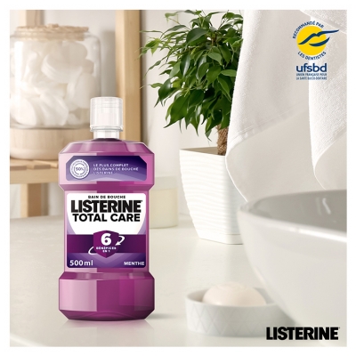Listerine Bain de Bouche Total Care 10 Bénéfices 500 ml