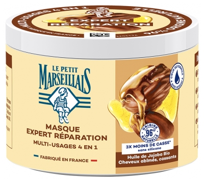 Le Petit Marseillais Masque 4en1 Expert Réparation Multi-Usages Jojoba 370 ml