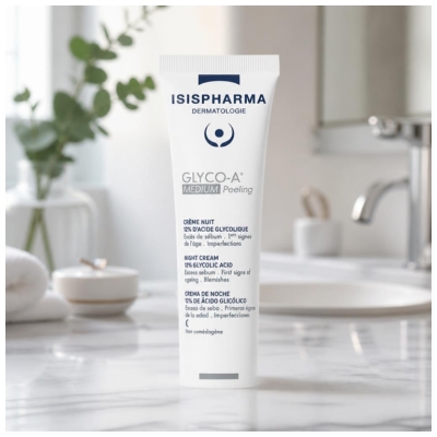 Isispharma Glyco-A Medium Peeling Crème Nuit 12% d'Acide Glycolique 30 ml