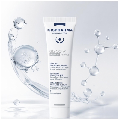Isispharma Glyco-A Medium Peeling Crème Nuit 12% d'Acide Glycolique 30 ml