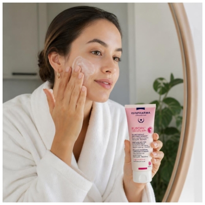 Isispharma Ruboril Baume Fondant Nettoyant Apaisant Peaux Sensibles à Rougeurs 100 ml