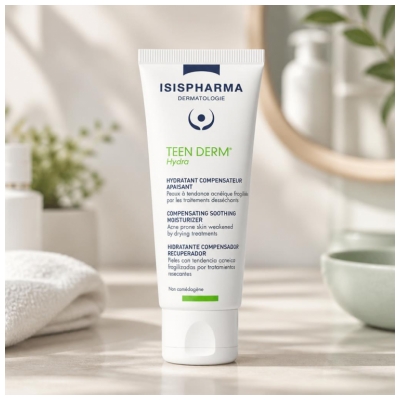 Isispharma Teen Derm Hydra Hydratant Compensateur et Apaisant 100 ML
