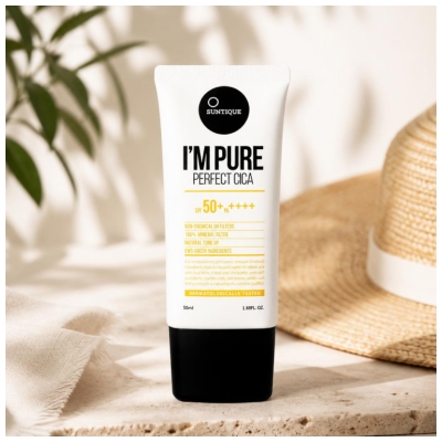 Suntique I'm Pure Perfect Cica Crème Solaire SPF 50 + 50 ML