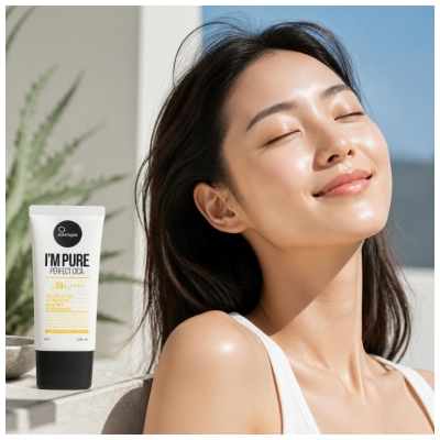 Suntique I'm Pure Perfect Cica Crème Solaire SPF 50 + 50 ML