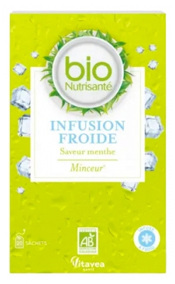 Vitavea Infusion Froide Minceur Menthe Bio 20 Sachets 