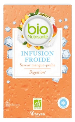 Vitavea Infusion Froide Digestion Mangue-Pêche Bio 20 Sachets 