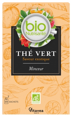 Vitavea Bionutrisanté - Thé Vert Saveur Exotique - 20 Sachets