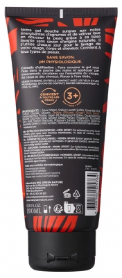 MKL Green Nature Men Gel Douche Surgras Sport Visage Corps Cheveux 200 ml