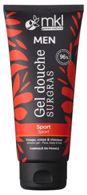 MKL Green Nature Men Gel Douche Surgras Sport Visage Corps Cheveux 200 ml