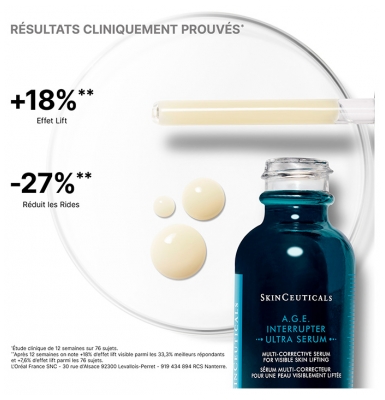 SkinCeuticals Correct A.G.E. Sérum Multi Correcteur Visage et Cou 30 ml