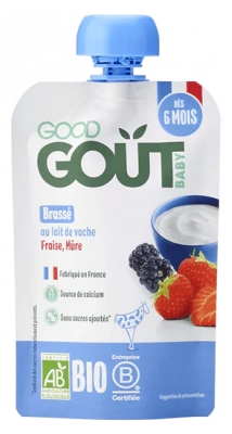 Good Goût Brassé Mûre Fraise dès 6 Mois Bio 90 g