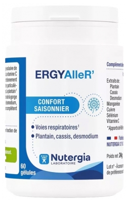 Nutergia ERGYAlleR' Confort Saisonnier Voies Respiratoires 60 Gélules