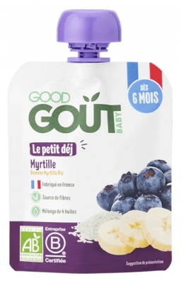 Good Goût Le Petit Déj Myrtille Banane Riz dès 6 Mois Bio 70 g