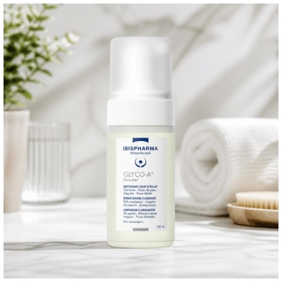 Isispharma Glyco-A Foamer Nettoyant Coup d'Éclat Teint Ternes 100 ml