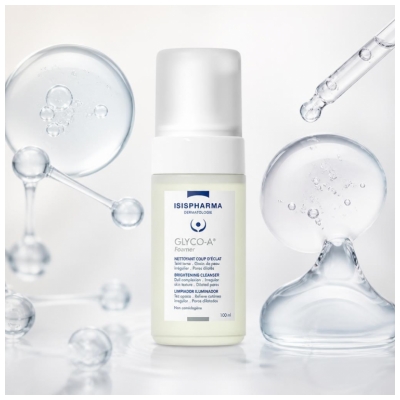 Isispharma Glyco-A Foamer Nettoyant Coup d'Éclat Teint Ternes 100 ml