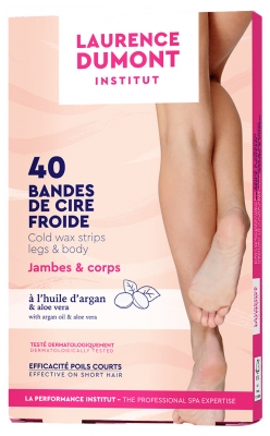 Laurence Dumont Institut 40 Bandes de Cire Froide Jambes & Corps