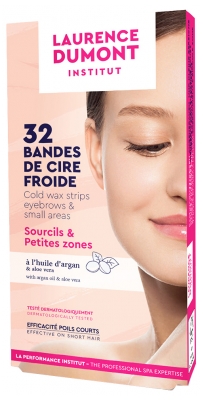 Laurence Dumont Institut 32 Bandes de Cire Froide Sourcils & Petites Zones