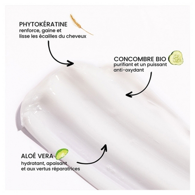 Pulpe de Vie Masque Capillaire Melon Hydratant et Démêlant 3en1 Bio 300 ml