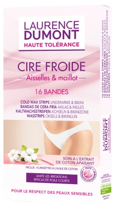 Laurence Dumont Institut Haute Tolérance 16 Bandes de Cire Froide Aisselles & Maillot 