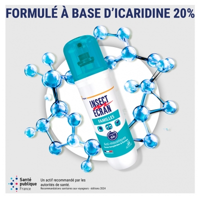 Insect Ecran Anti-Moustiques Spray Répulsif Peau 200 ml