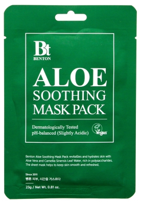 Benton Aloe Soothing Mask Pack Tous Types de Peaux 23 g