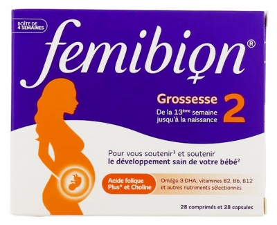Femibion Grossesse 2 dès la 13ème Semaine 28 Comprimés & 28 Capsules