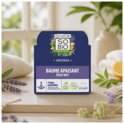 Léa Nature SO BIO étic Aroma Baume Apaisant Douce Nuit Biologique 40 ML