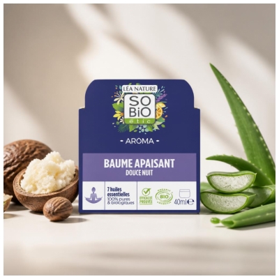 Léa Nature SO BIO étic Aroma Baume Apaisant Douce Nuit Biologique 40 ML