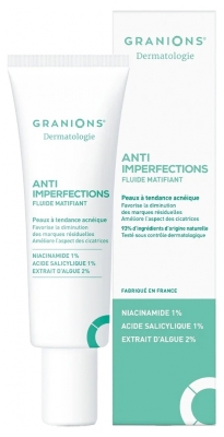 Granions Dermatologie Anti Imperfections Fluide Matifiant Visage 40 ML