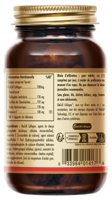 Solgar Complexe Collagène et Acide Hyaluronique 30 Tablets