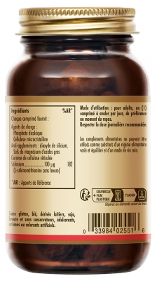 Solgar Sélénium 100 µg 100 Comprimés