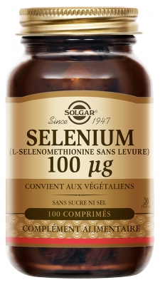 Solgar Sélénium 100 µg 100 Comprimés
