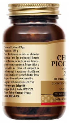 Solgar Chrome Picolinate 200 ?gélules Végétales